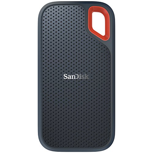 SanDisk Extreme Portable SSD 1TB (Externe SSD 2.5 Zoll, bis zu 550 MB/s Lesegeschwindigkeit, wasserdicht und staubdicht)