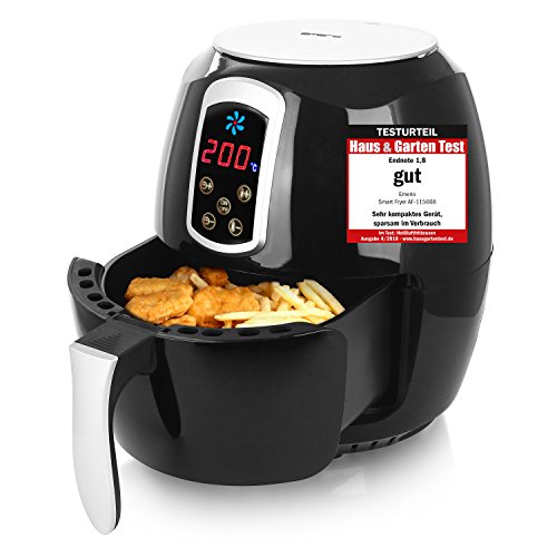 Emerio Heißluftfritteuse, Airfryer, Smart Fryer, Test'GUT', Frittieren ohne Öl, 3,6 Liter Volumen, 1400 Watt, AF-115668