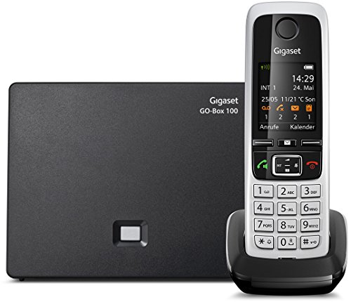 Gigaset C430A Go Telefon - Schnurlostelefon / Mobilteil - mit TFT-Farbdisplay / Dect-Telefon - mit Anrufbeantworter / Freisprechfunktion - IP Telefon - Schwarz