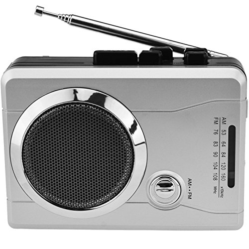 DIGITNOW! Mini Stereo Audio Retro Personal Kassettenspieler Wireless AM / FM Radio und Voice Radio Kassettenrecorder mit Kopfhörer