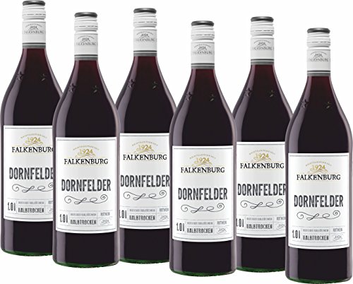 Falkenburg Dornfelder QbA Rotwein halbtrocken (6 x 1 l)