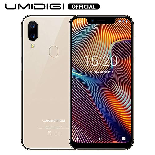 UMIDIGI A3 Pro Smartphone ohne Vertrag günstig 5.7 Zoll Notch Display, Android 9, 5G WiFi Handy 3GB+32GB ROM(256GB erweiterbar), Benachrichtigung LED, Global Version, Dual SIM, 12MP+5M Kamera-Gold
