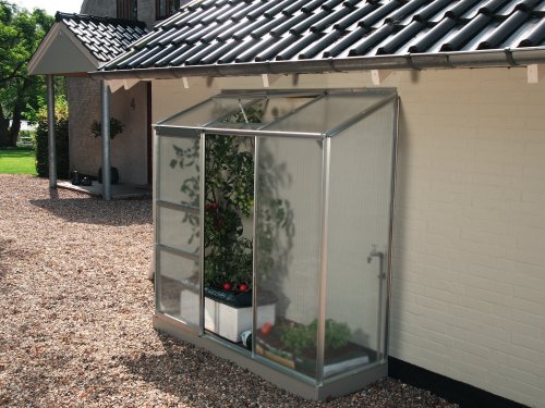VITAVIA Anlehngewächshaus Ida 300, BxT: 192x65 cm, aluminiumfarben silberfarben