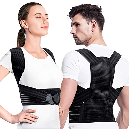 Creatck Upgrade Haltungstrainer, Geradehalter zur Haltungskorrektur Rückenstütze Rückenbandage Haltungstrainer Haltungskorrektur Rücken Verstellbare Rückenstütze für Damen Herren