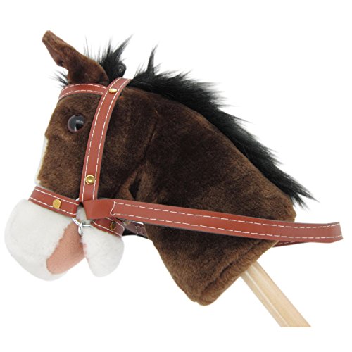 Sweety Toys 5055 Steckenpferd ” My little Pony” chocolate, super süss, mit Funktion Gewieher und Galoppgeräusch