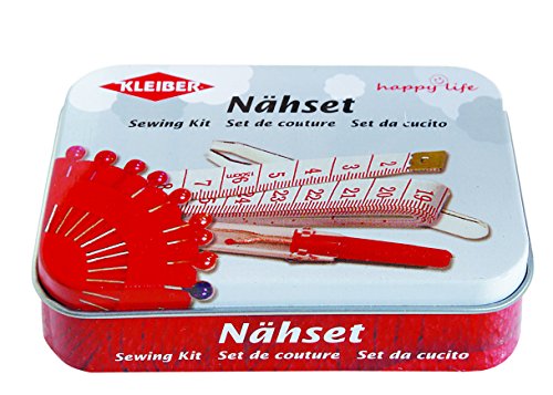 Kleiber 70-teiliges Nähset in Dose, rot