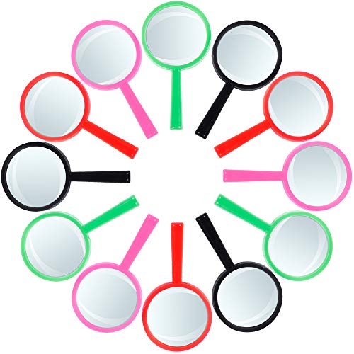 Goldge 12x Lupen Kinder-Lupen Spielzeug Mitgebsel für Kinder aus Kunststoff Acryl Party, Kindergeburtstag Geschenk