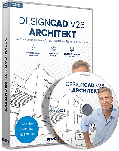 FRANZIS DesignCAD 3D MAX V26 Architekt Software|Architekt|3 Geräte|-|Für Windows PC|Disc|Disc