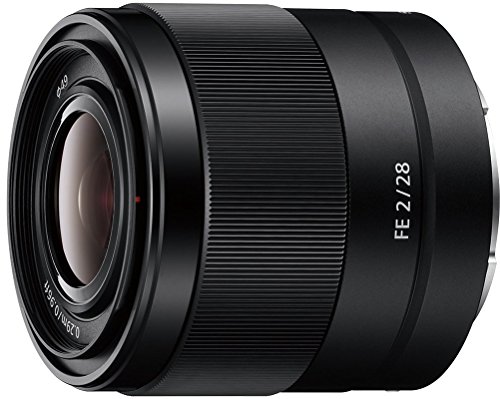Sony SEL-28F20 Weitwinkel Objektiv (Festbrennweite, 28 mm, F2, Vollformat, geeignet für A7, A6000, A5100, A5000 und Nex Serien, E-Mount) schwarz
