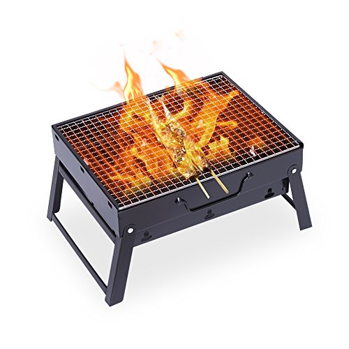 BBQ grill Mini Grill Camping Grill für Garten Camping Party BBQ ca. 43(L)*29(W)*23(H)cm