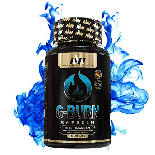 MVN Glucomannan Kapseln, Appetitzügler, Abnehmen, 100% natürlich, Stoffwechsel - Gewichtsverlust - Diät optimiert von Experten - 90 Kapseln