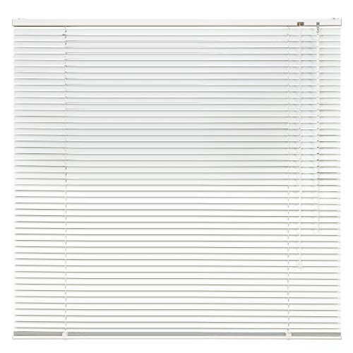 Aluminium Jalousie Alu Jalousette Klemmfix Fenster Tür Rollo ohne Bohren Lamellen Vorhang Weiß Silber Breite 40 bis 240 cm Länge 130 cm 160 cm 220 cm Metall Klemmhalter Sonnenschutz (70 x 220 cm)