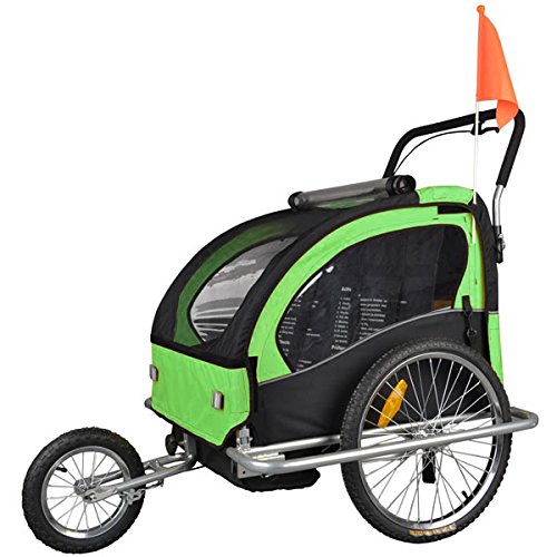 TIGGO World Kinderfahrradanhänger Fahrradanhänger Jogger 2in1 Anhänger Kinderanhänger JBT03A-D02 502-D02