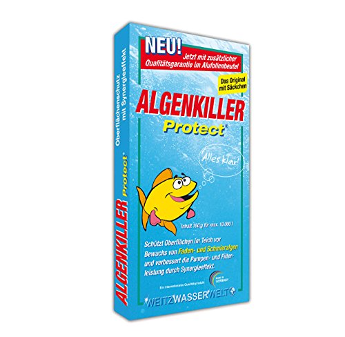 ALGENKILLER Protect 150 g für bis zu 10,000 Liter,  Wasserpflege für Garten- und Schwimmteiche