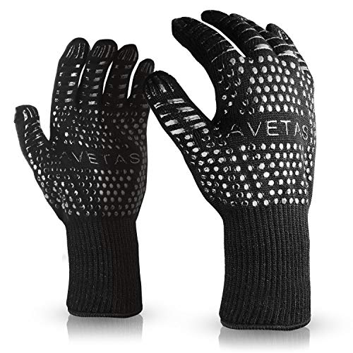 AVETAS Ofenhandschuhe, Grillhandschuhe, Topfhandschuhe, Backhandschuhe, Kochenhandschuhe, Küchenhandschuhe für alle Bereiche