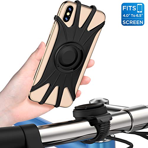 Handyhalterung Fahrrad,abnehmbar 360°verstellbare Fahrrad Handyhalterung, universal Motorrad Handyhalterung für Allen Handy,Full Screen freundliche Handyhalter für Rennrad MTB Motorrad Kinderwagen