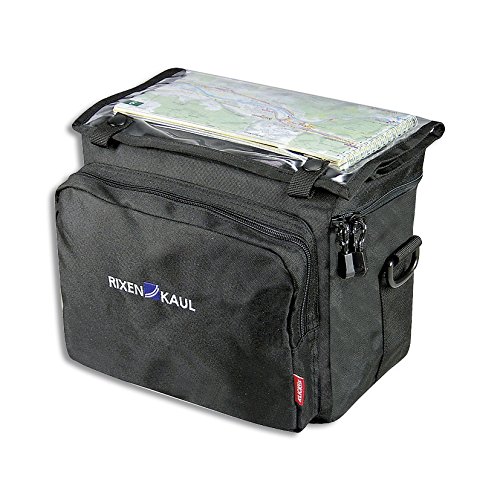 KLICKfix Fahrradtasche Rixen und Kaul, schwarz, 16 x 26 x 22 cm, 8 liters