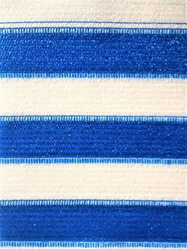 Easy Gardening Balkonumspannung, inkl. Kabelbinder, Größen (0,75 x 10 m, blau/Weiss)