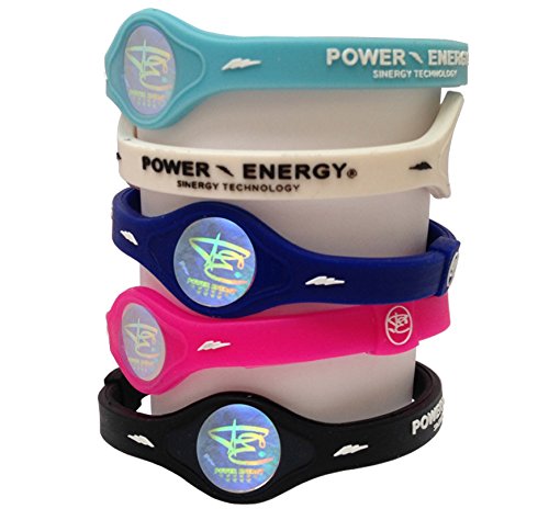 Power Energy Balance Band, Fitness-Armband aus Silikon mit holografischem Motiv, mit natürlichen Mineralien und negativen Ionen angereichert
