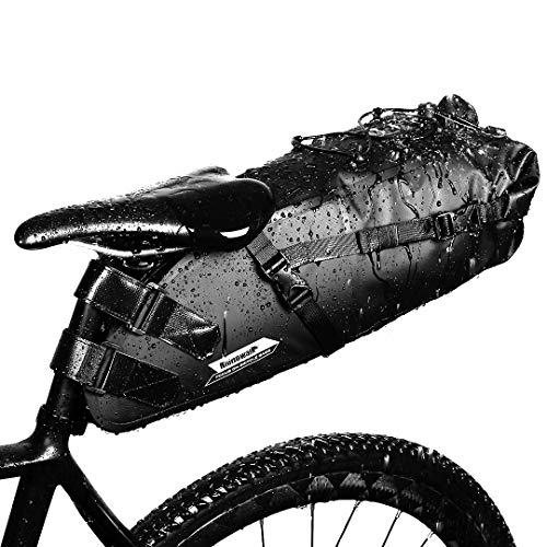 WATERFLY 10L wasserdichte Satteltasche Fahrradtasche Fahrradsitz Tasche Sportsatteltasche Aufbewahrungstasche für Rennrad Mountainbike