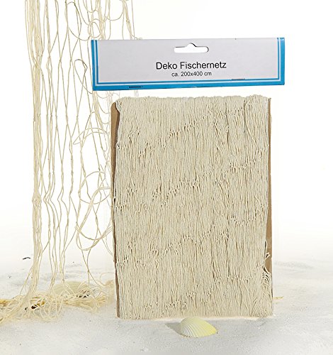 Deko Fischernetz für maritime Deko 200 x 400 cm