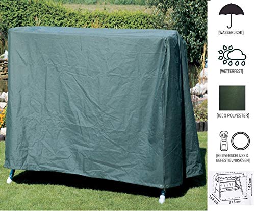 Wetterfeste Schutz-Hülle für Garten-Möbel I Robuste Abdeckung für 3-Sitzer Hollywood-Schaukel aus wasserdichtem Polyester zum Schutz vor Regen Wind & Wetter I Reißfeste Plane mit Befestigungsösen