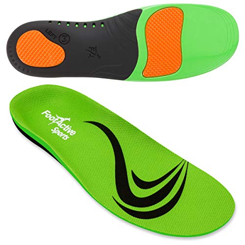 FootActive SPORT - Einlegesohlen für Sport, Freizeit und Beruf, Green, 44 - 45 (Large)