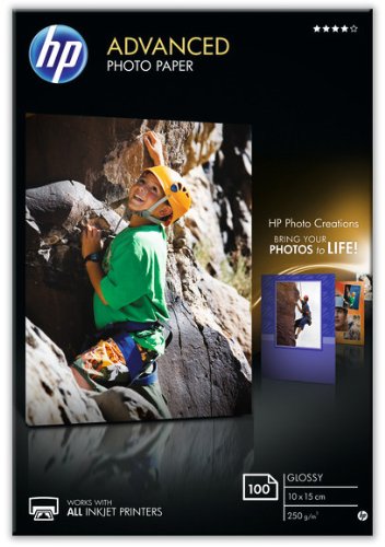 HP Q8692A Advanced Glossy Fotopapier 250g/m² 10x15cm 100 Blatt, weiß