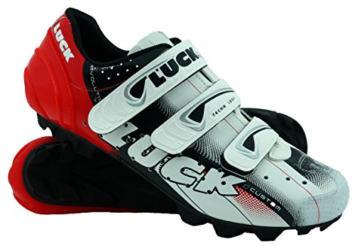 LUCK Extreme MTB Fahrradschuh, mit Carbon-Sohle, aus Einem Stück Mikrofaser, ohne Nähte. Mikrofasern super atmungsaktiv und widerstandsfähig (41 EU)