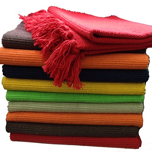 Fleckerlteppich Baumwolle Handweb Teppich Flickenteppich Fleckerl Handwebteppich (60 x 90 cm, grau)