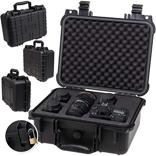 KESSER Kamerakoffer, unisversal, wasserdicht, Universalkoffer, Outdoor, wetterfester, staubdichter, Koffer, Fotokoffer mit Einlage für Kamera Objektive und Zubehör