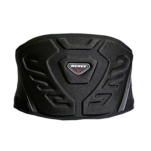 Nierengurt Motorrad Solid Verstärkt Gefüttert Fleece Flexibel Stretch Klettverschluss Sport Stütze Schutz - schwarz - M-95cm