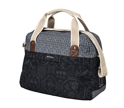 Basil Damen Boheme Carry All Fahrradtasche, Charcoal, 44 x 17 x 31 cm