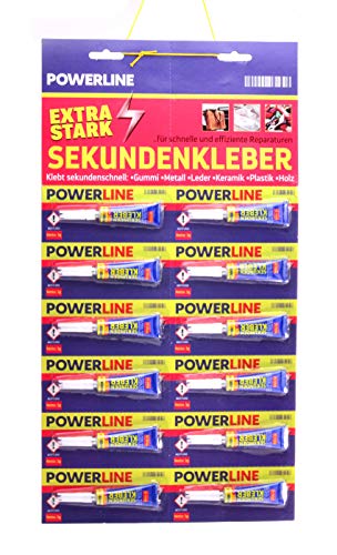 Sekundenkleber Extra Stark 12Stk. | 3g pro Tube | wasserfest transparent | Universale Sofortkleber