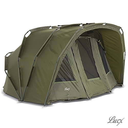 Lucx Tiger Bivvy/1-3 Mann Angelzelt/Karpfenzelt/Carp Dome/Zelt Ohne Winterskin/Fishing Tent/10.000mm Wassersäule