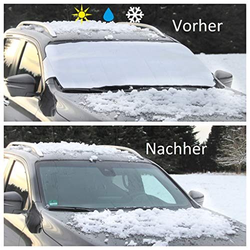 Eisschutzfolie faltbar, Frontscheibenabdeckung Auto, faltbar und einfach zu verpacken