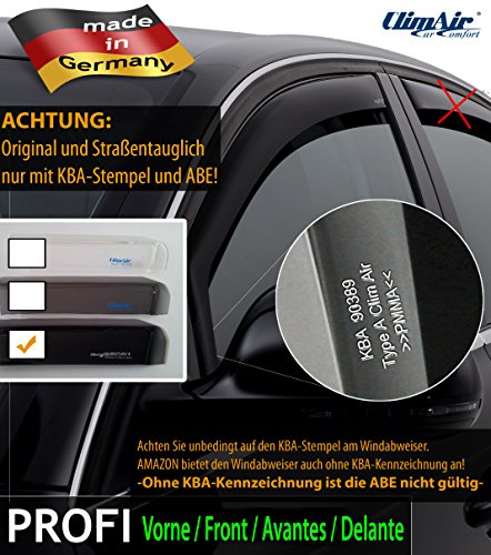ClimAir CLS0033777D 3777D Windabweiser Profi vorne schwarz