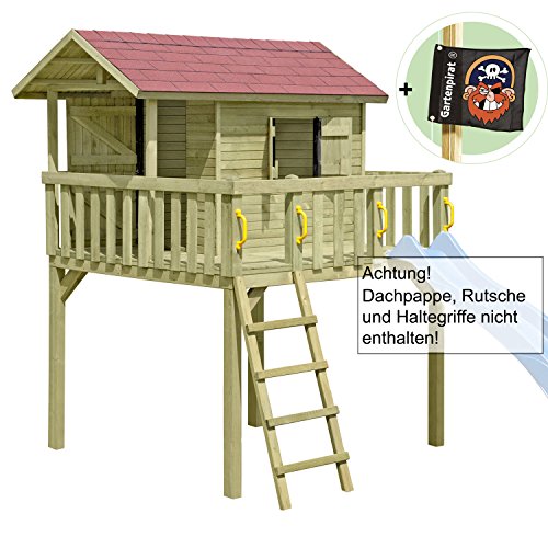 Gartenpirat Kinderspielhaus, Stelzenhaus MAXI aus Holz