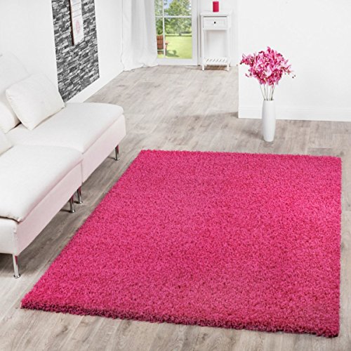 T&T Design Shaggy Teppich Hochflor Langflor Teppiche Wohnzimmer Preishammer Versch. Farben