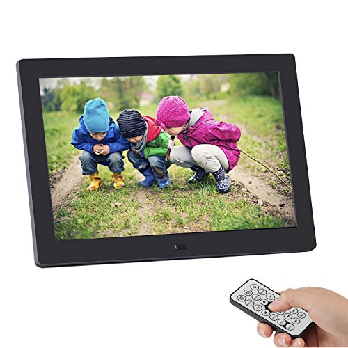 Digitaler Bilderrahmen, SSA 8 Zoll 1280x800 Hohe Auflösung Full IPS Foto / Musik / Video Player Kalender Alarm Auto On / Off Timer, Ultra Slim Design mit Fernbedienung