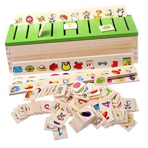 F Fityle Montessori Holz Steckspiel Sortierspiel Kinderspiele Kinder Spiele Spielzeug