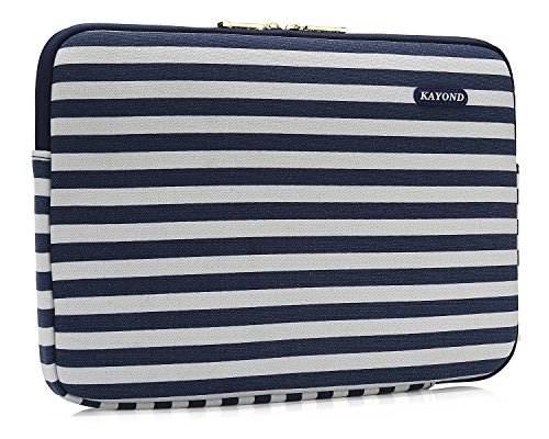 KAYOND Laptophülle 15 Zoll, Laptoptasche Laptop Sleeve Wasserabweisendmit Zubehörfach Kompatibel mit ThinkPad MacBook (Streifen, 15-15,6 Zoll)