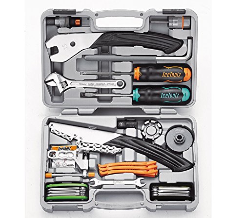 IceToolz – Profi-Werkzeugkoffer, Werkzeuge aus CR-MO-CNC-Stahl für Fahrrad
