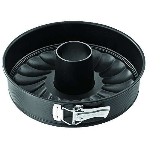 Zenker Springform Flach- und Rohrboden Ø 28 cm Backform mit 2 Böden, Profi-Kuchenformen-Set, mit hochwertiger Antihaftbeschichtung, einfaches Entformen für saftige Kuchen und Torten, Menge: 1 Stück
