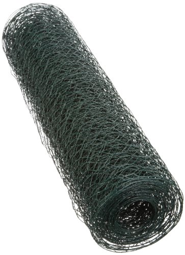 Xclou Maschendrahtzaun - Drahtgitter 10m feinmaschig - Drahtzaun in Grün Kunststoff beschichtet - Volierendraht Sechseckgeflecht - Gitter für Garten, Vorgarten, Terasse und Balkon