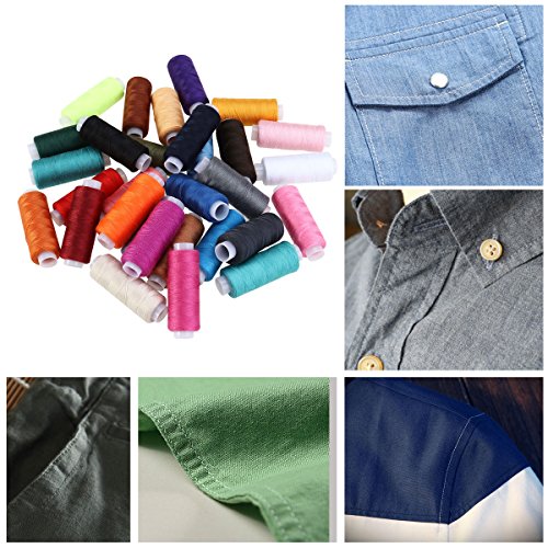 ROSENICE Nähgarn Set Polyester Nähmaschinengarn - 30 Stücke