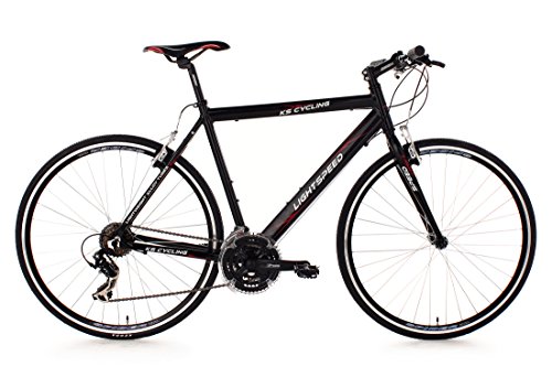 KS Cycling Fahrrad Fitnessbike Alu Lightspeed RH 60 cm, Schwarz, 28, 203B