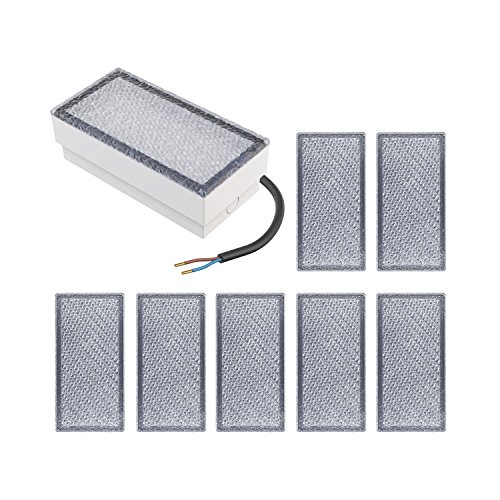 parlat LED Pflasterstein Wegbeleuchtung CUS, 20x10cm, 230V, warm-weiß, 8 Stk.