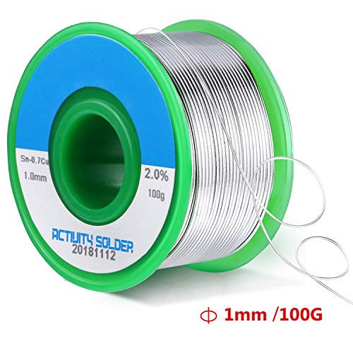 Lötzinn, Gifort Bleifreies Lötdraht ﻿Lötmaterial Löten Lot Löt Zinn Flussmittel Draht Lötmittel Weichlot Lötung 100g Durchmesser 1mm