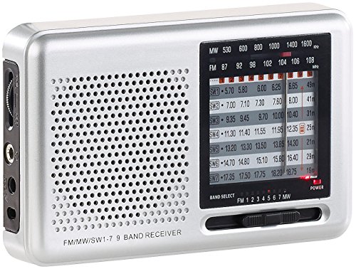 auvisio Taschenradio: Analoger 9-Band-Weltempfänger mit FM, MW & 7x KW, Jackentaschen-Format (Analog Radio)